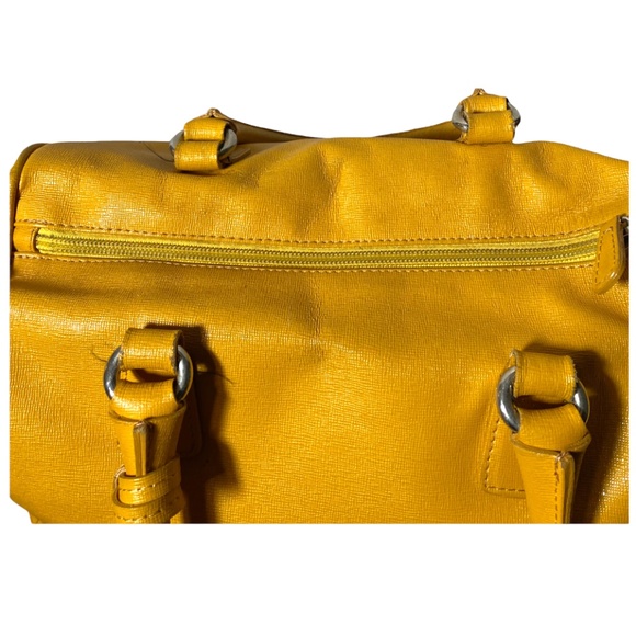 Furla Textured Mustard Speedy Bag with Dust Bag - Picture 5 of 6